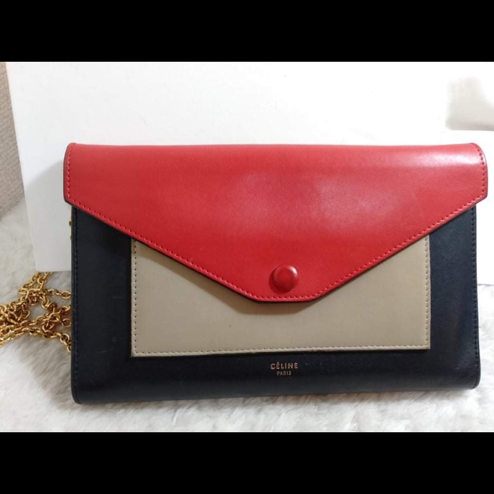 Authentic Celine Envelope Shoulder Bag